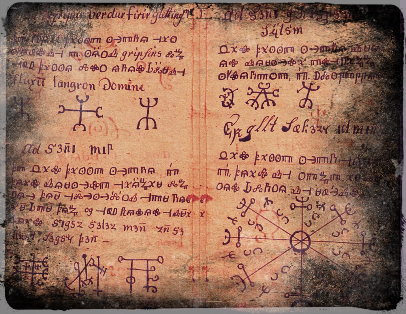 Filos delle formule runiche estratte dal Sigdrifa